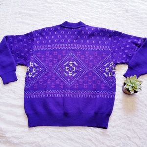Steffner Vintage Purple Knit Sweater